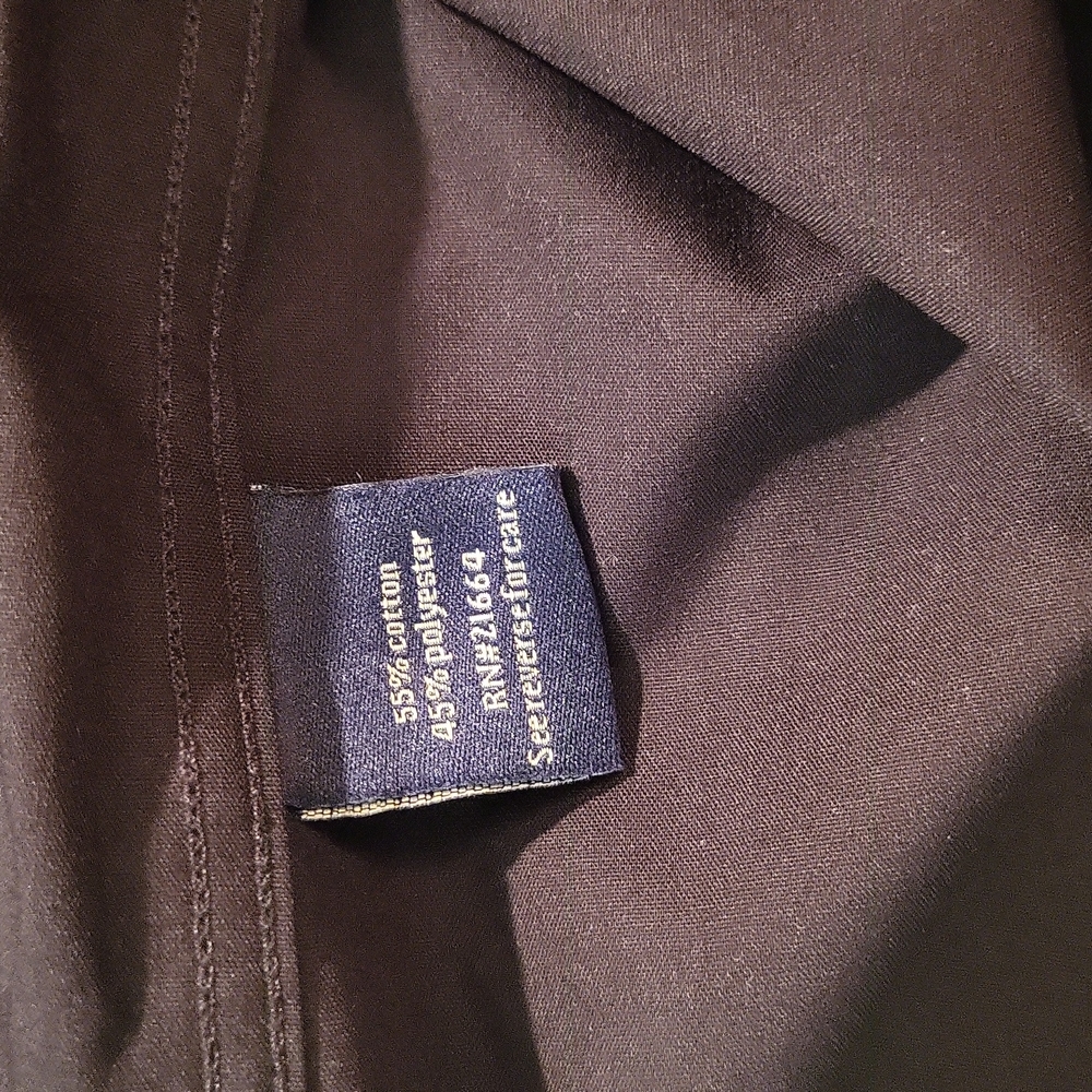 Like New Men's Black Croft&Barrow Button-down Dress Shirt (XL) - Picture 12 of 13